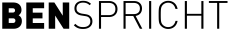 Ben spricht Schriftzug